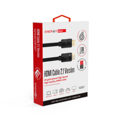 כבל 1.8 מ' שחור ENERGY HDMI to HDMI 2.1 /8K