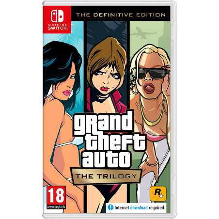 Grand Theft Auto Trilogy: GTA III GTA Vice City & GTA San Andreas Nintendo Switch
