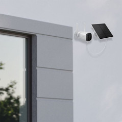 מצלמת אבטחה אלחוטית קבועה נטענת WIFI עם פנל סולארי