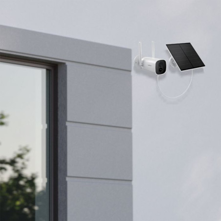 מצלמת אבטחה אלחוטית קבועה נטענת WIFI עם פנל סולארי