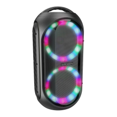 בידורית ניידת עוצמתית, ערכת קריוקי מלאה עם מיקרופון אלחוטי ושלט, תאורת LED, עוצמת שמע אדירה G&M CZ48