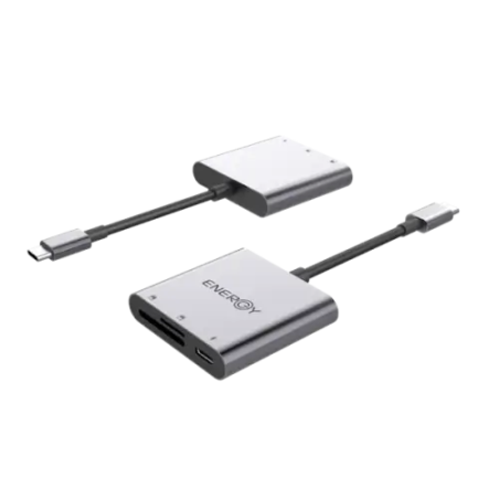 מתאם USB C Hub 3 in 1 card reader