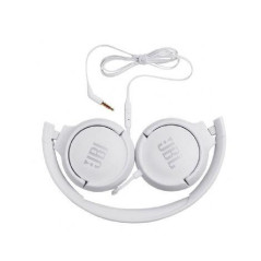 JBL TUNE T500 WHITE אוזניות קשת חוטיות
