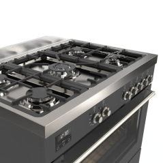 תנור משולב כיריים 5 להבות גז 90 ס"מ