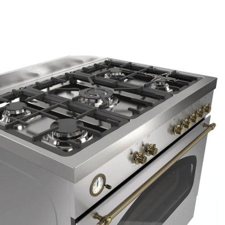 תנור משולב כיריים 5 להבות גז 90 ס"מ