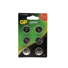 6 סוללות ליתיום 3V CR2032