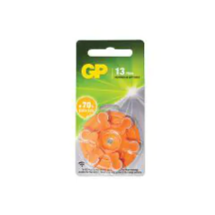 6 סוללות למכשיר שמיעה במארז ZA13