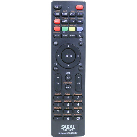 שלט אוניברסלי לטלוויזיות SAKAL LCD\LED