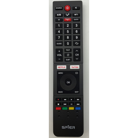 שלט חליפי למסכי LCD\LED מסוג TOSHIBA