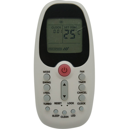 שלט חליפי אוניברסלי למזגנים SAGA/HISEMSE/MIDEA/טורנדו SAKAL SKL-106U