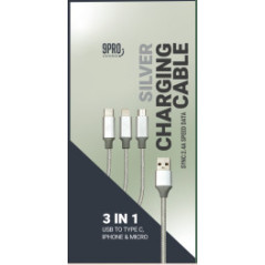 כבל הטענה 3 ב1 9 pro כסף