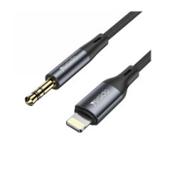 כבל הטענה aux to lighting 3.5mm שחור