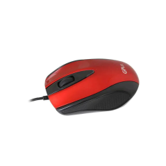 עכבר חוטי אופטי אדום מבריק