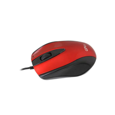 עכבר חוטי אופטי אדום מבריק