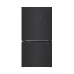 מקרר 4 דלתות מקפיא תחתון 436 ליטר- זכוכית שחורה