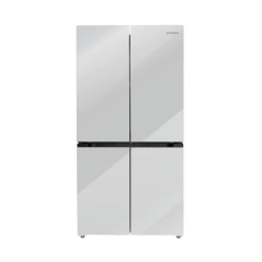 מקרר 4 דלתות מקפיא תחתון 436 ליטר- זכוכית לבנה