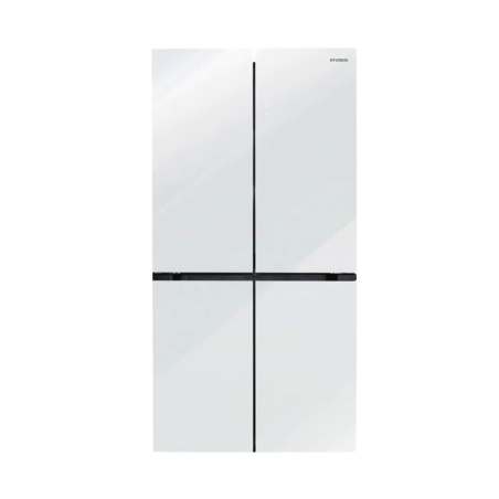 מקרר 4 דלתות מקפיא תחתון 564 ליטר- זכוכית לבנה