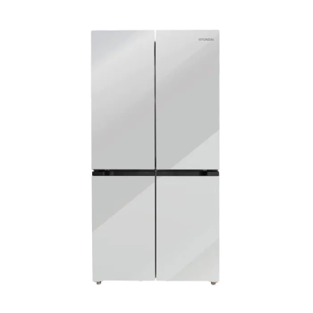 מקרר 4 דלתות מקפיא תחתון 616 ליטר- זכוכית לבנה