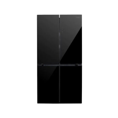 מקרר 4 דלתות מקפיא תחתון 564 ליטר- זכוכית שחורה