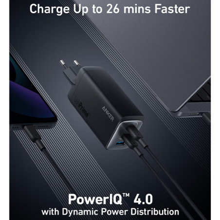 מטען קיר Anker 737 Charger (GaN III) 120W