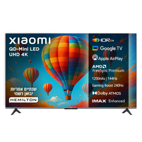 טלוויזיה ''55 QD-Mini LED 4K שיאומי דגם Xiaomi TV S Mini 55'' (2025)