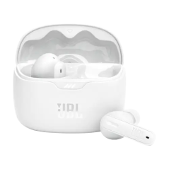 JBL TUNE BEAM ANC WHITE  אוזניות אלחוטיות עם מסנן רעשים
