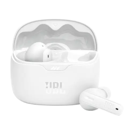 JBL TUNE BEAM ANC WHITE  אוזניות אלחוטיות עם מסנן רעשים