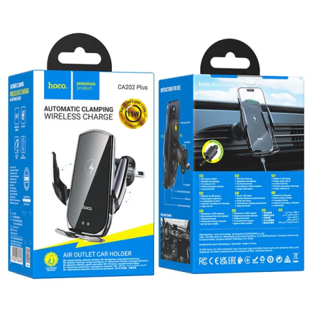 מטען אלחוטי לרכב "CA202 Plus Enlightener" ליציאת אוויר