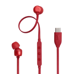 JBL TUNE 310C USB TYPE C RED אוזניות חוטיות