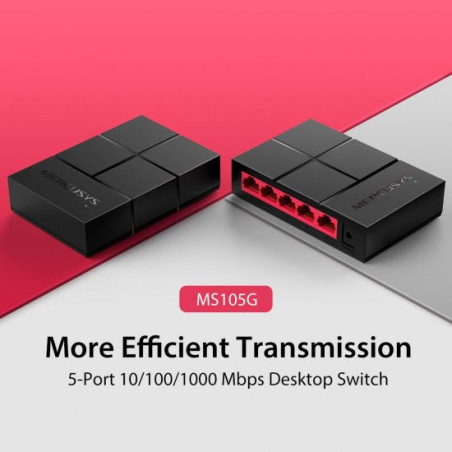 Mercusys 5 Ports Switch 10/100/1000Mbps MS105G מתג שולחני