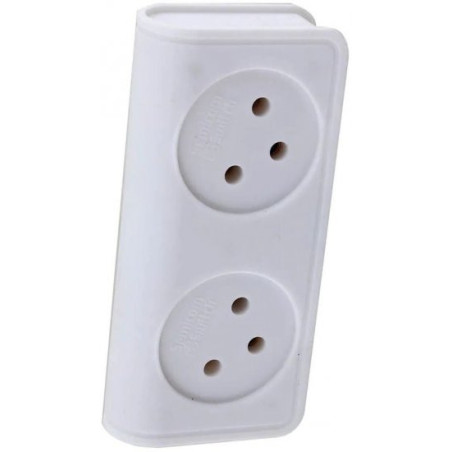 מפצל ביתי מאונך 2 שקעים Semicom