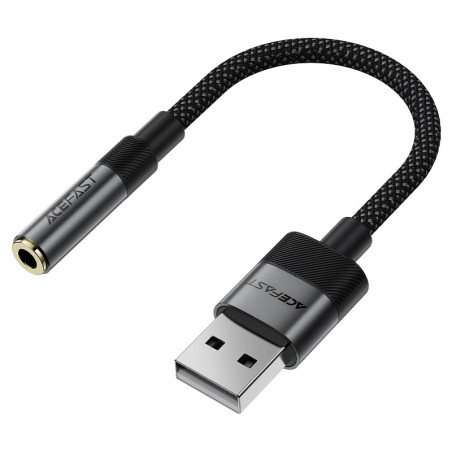 ACEFAST Audio converter J13 USB-A to 3.5mm female מתאם אוקס