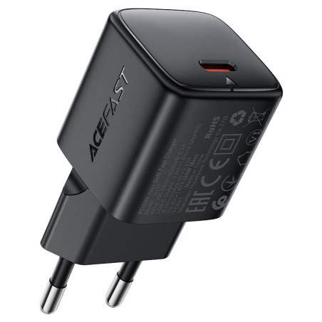 ACEFAST Fast Charge Wall Charger A117 PD20W GaN (1xUSB-C) EU ראש מטען מהיר