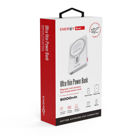 סוללת גיבוי מגנטית (לבן)