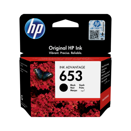 ראש דיו שחור סדרה 3YM75AE 653 למדפסת דגם HP DeskJet 6400