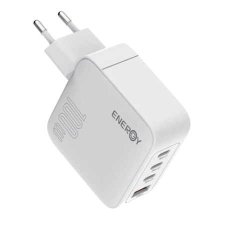 מטען בית ENERGY Premium 3C+1QC PD100W with C to C 1.5M cable לבן